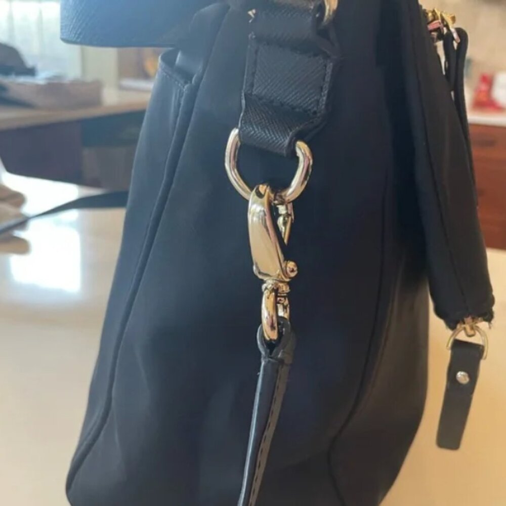 Kate Spade Blake Avenue Lyndon Messenger Bag Black EUC - Picture 3 of 16